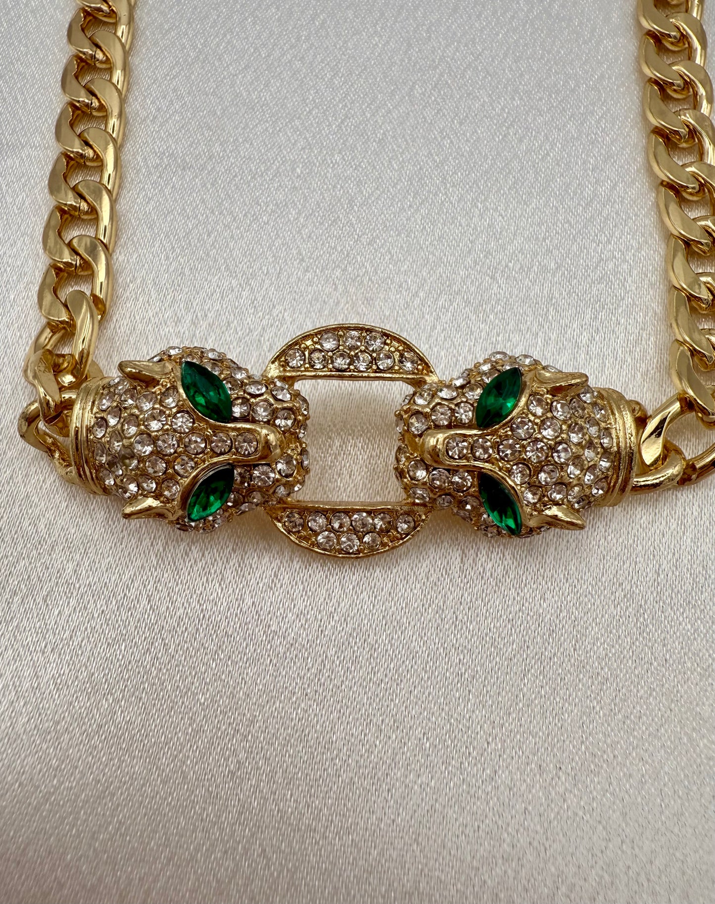 Dual-Headed Leopard Charm Bracelet – Fierce Style Inspired by Bvlgari - Tarnish-Resistant
