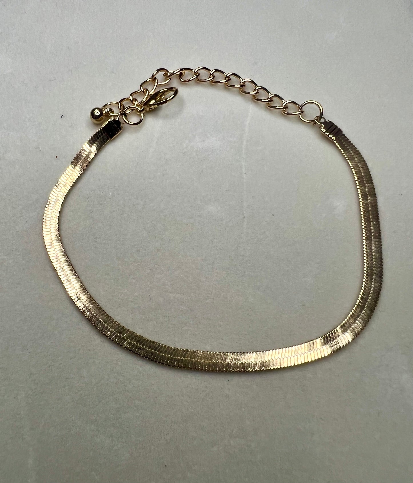 2pc Tiffany Style Gold Snake Bone Bracelet Set – Hip-Hop Style with Rhinestone U-Buckle