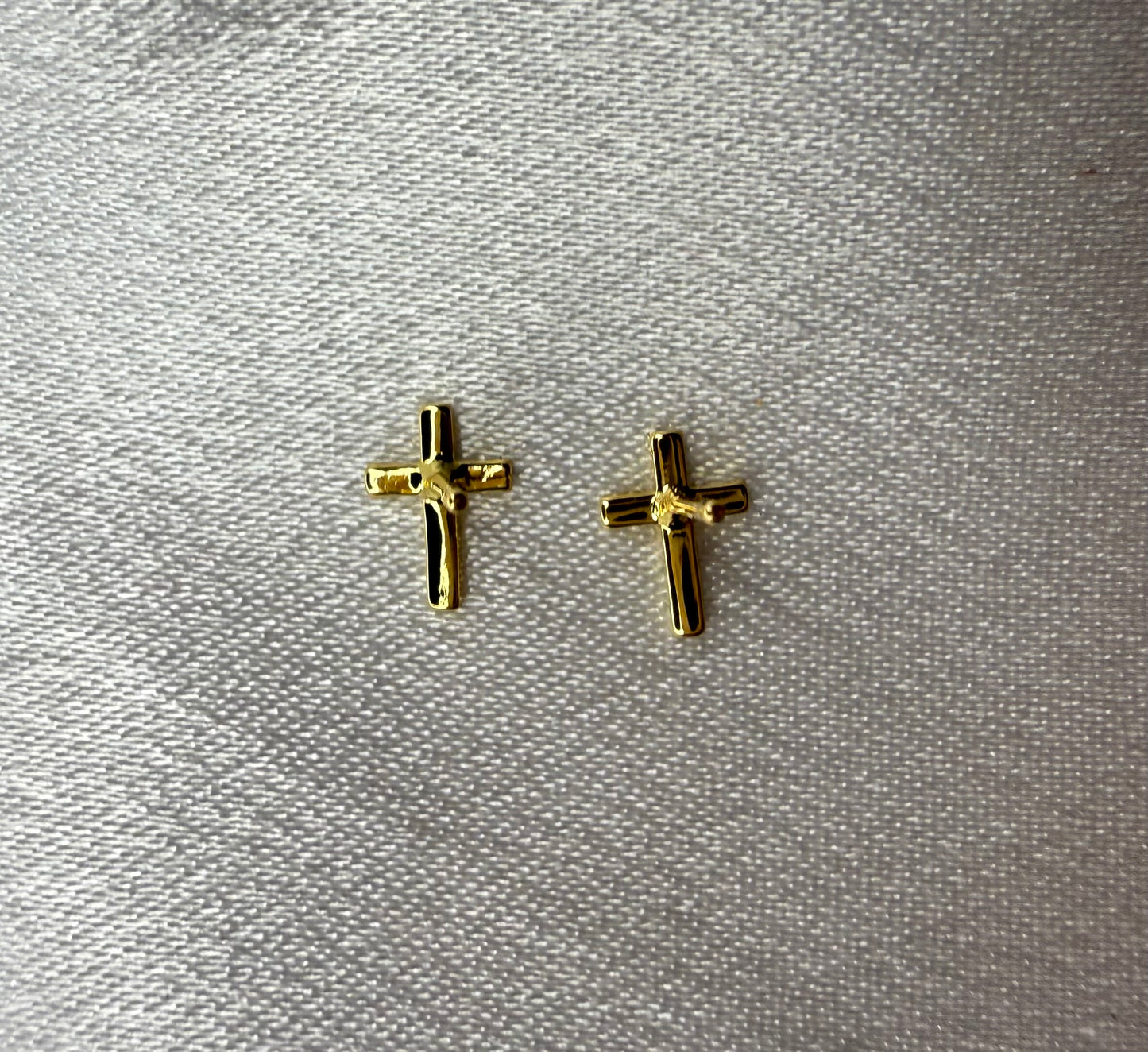 Hypoallergenic Gold Cross Stud Earrings with CZ – Summer Gift for Mum, Best Friend or Girlfriend