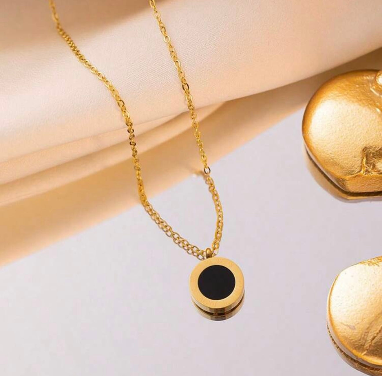 18K Gold-Plated Bvlgari Inspired Roman Numeral Necklace, Bracelet & Earrings Set – Tarnish-Resistant