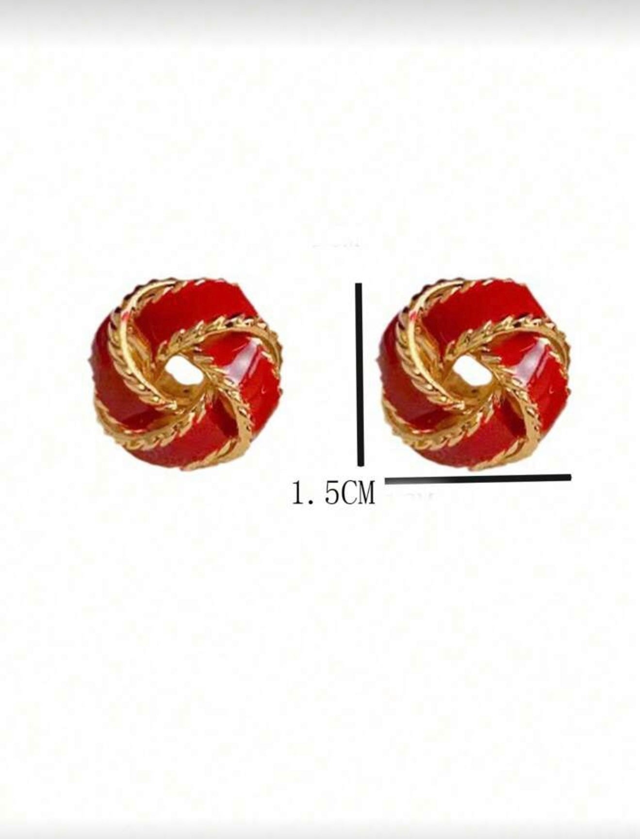 Burgundy & Gold Color Elegant Knot Earrings – Elegant, Radiant & Timeless