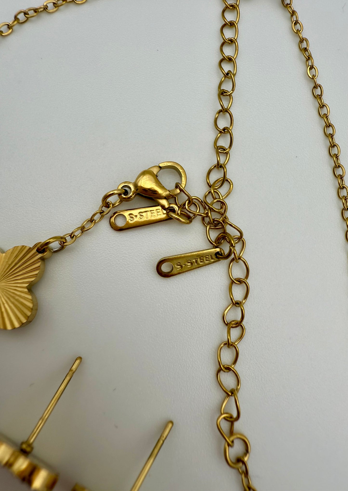 18K Gold Plated Clover Inspired Jewellery Set