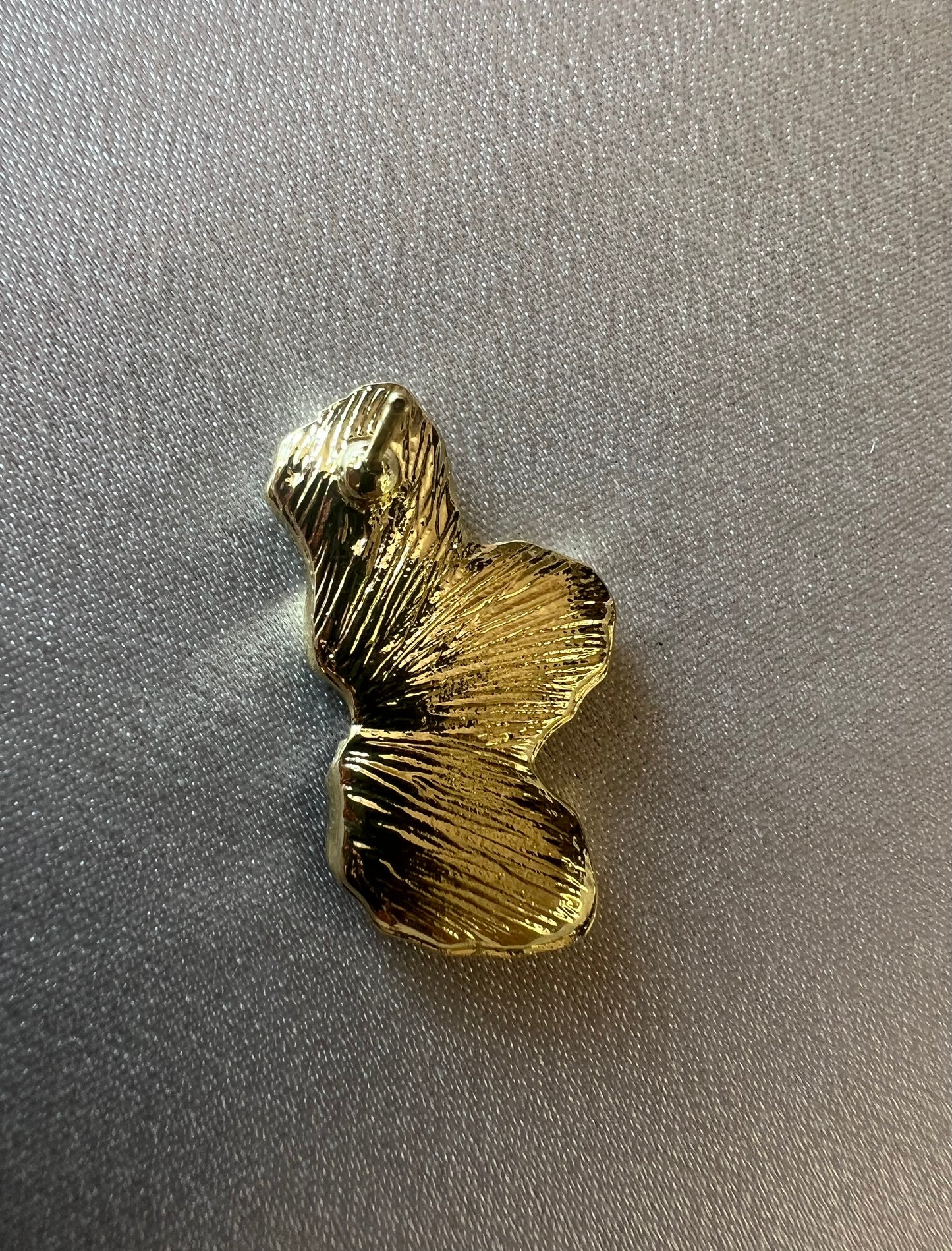 Elegant Gold & Coffee Enamel Flower Oil Drop Earrings – Tarnish Resistant
